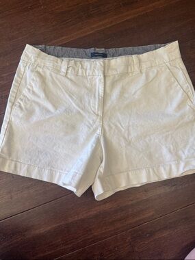 Nautica Women's White Casual Cotton Shorts